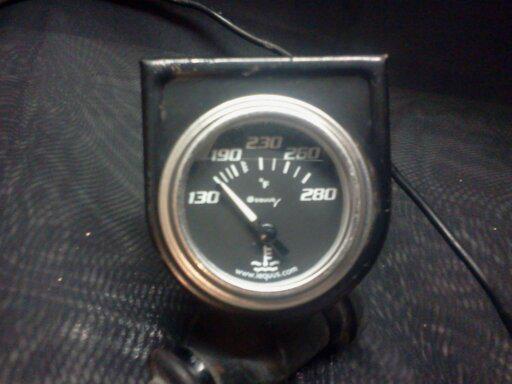  2'' equus water temperature gauge with mechanical sender and mounting bracket