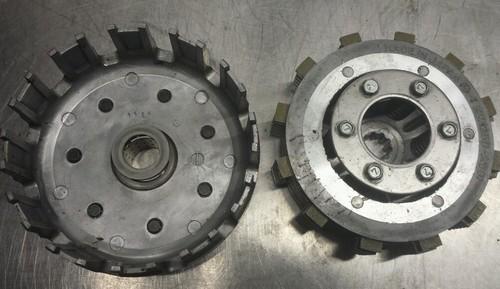 1986 kawasaki klx kx125 kx 125 clutch assembly basket hub pressure plate