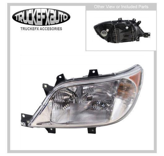 New left side headlight lamp sprinter clear lens lh driver halogen ch2502173