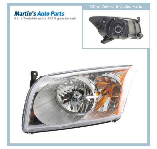 Clear lens new head lamp with bulbs left hand halogen lh driver side ch2518118