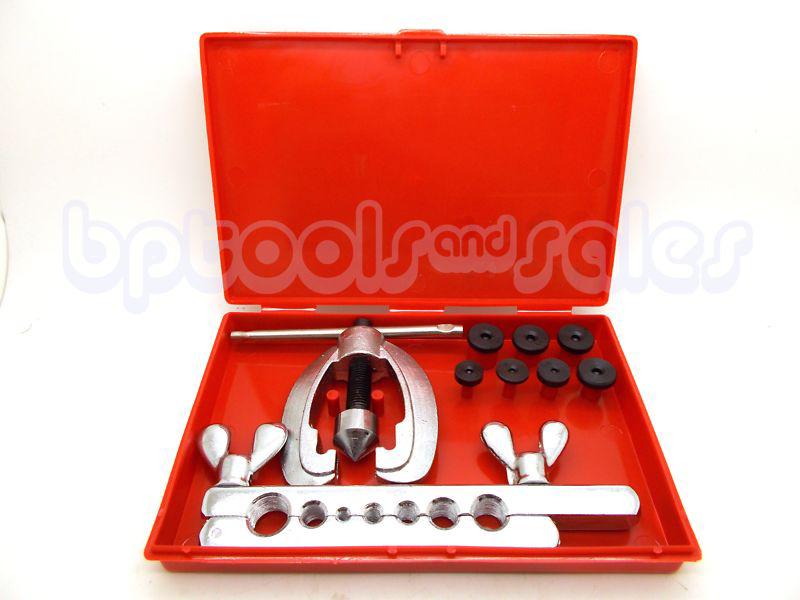 10 pc double flaring tool kit brake air line set automotive repair compressor