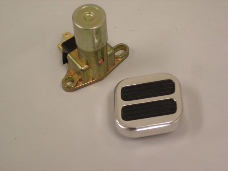 Street rod gm dimmer switch kit w aluminum foot pad