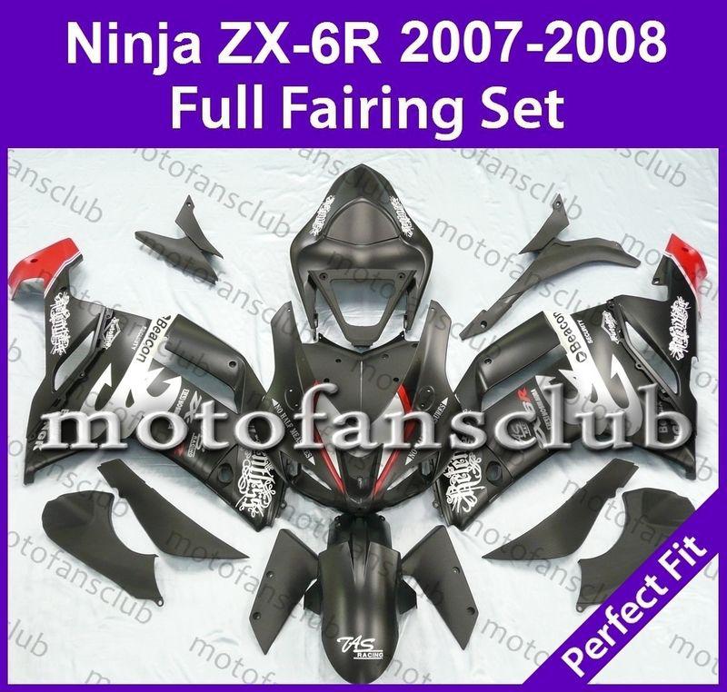 Fit kawasaki 07 08 zx6r zx 6r ninja 2007 2008 fairing bodywork plastics #10 b