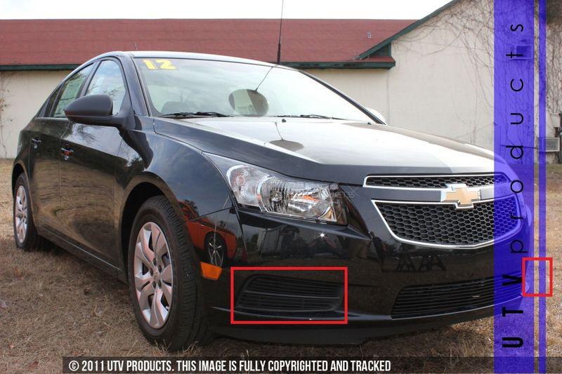 2011 2012 2013 chevy cruze 4pc fog lights black billet grille kit chevrolet side