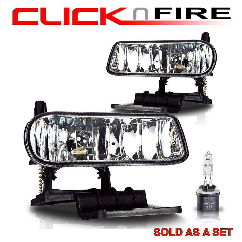 00 01 02 03 04 05 06 chevy suburban tahoe fog lights oe style clear lens pair