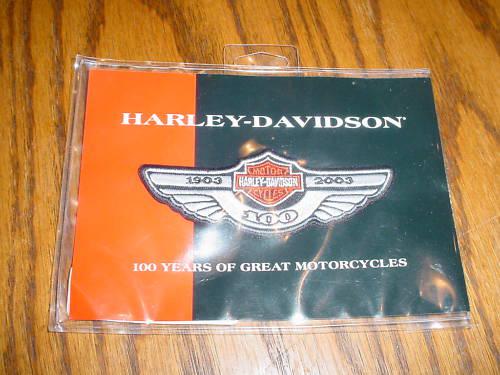 Harley-davidson 100th  wing logo patch 2003 small