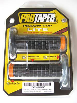 Pro taper protaper pillow top lite mx grips black / orange exc mxc sx xc 125 525