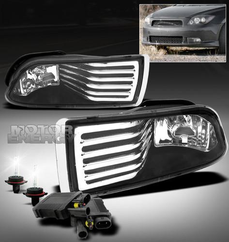 2004-2010 scion tc front bumper driving fog light w/6000k hid+harness+switch kit