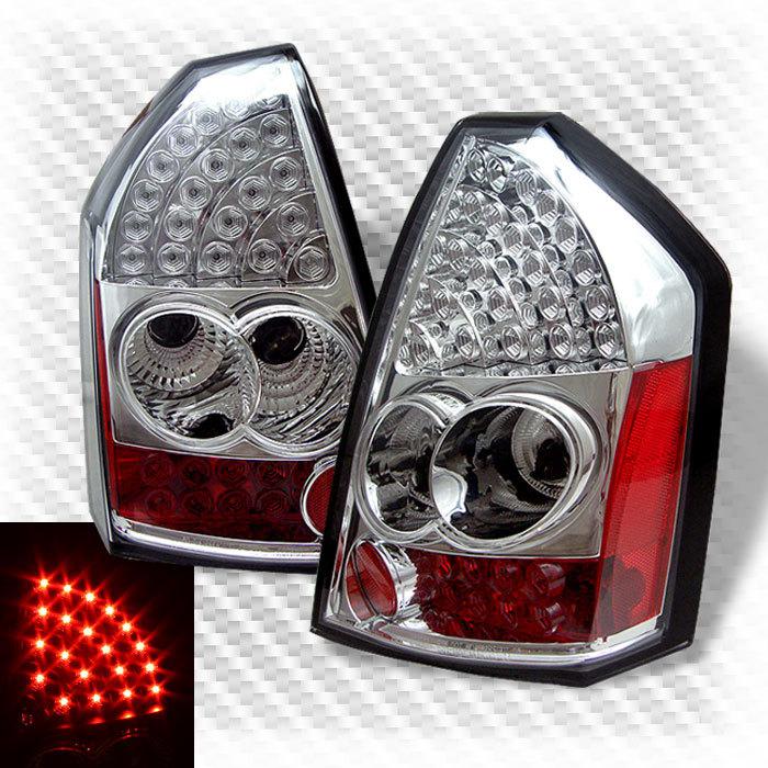 2005-2007 chrysler 300 led tail lights lamps rear brake pair taillights new set