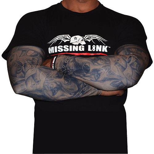 Missing link armpro guns n money wicking compression sleeve - protect tattoo