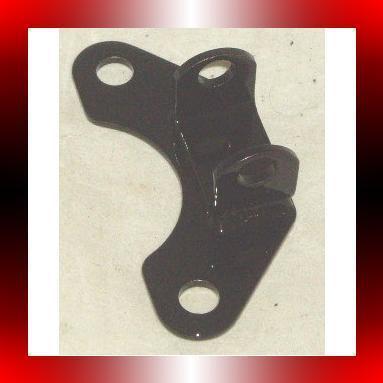 Custom solo seat front mount bracket universal gloss black bobber