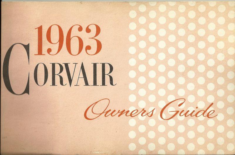 1963 corvair owners guide