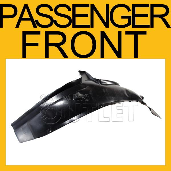 04-05 pontiac grand prix passenger front fender liner plastic splash shield rh