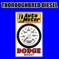 Autometer dodge boost gauge factory match - mechanical 2 1/16" 0-60 psi 8505