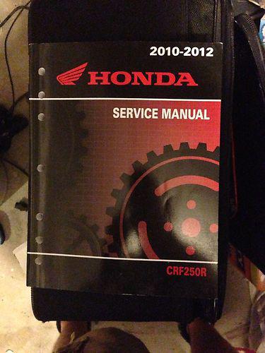 Honda factory service manual crf250r 2010-2012 used
