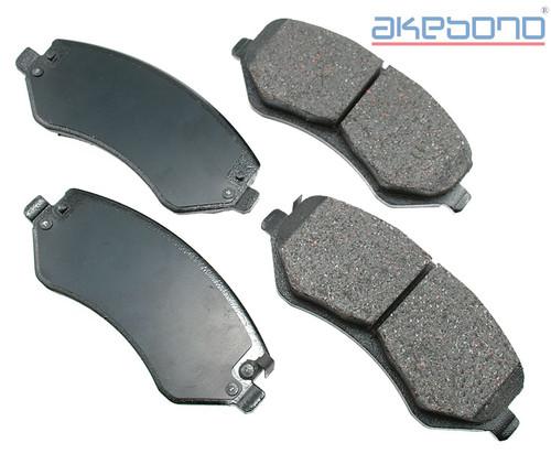 Akebono asp856 brake pad or shoe, front-performance ultra premium ceramic pads