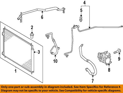 Toyota oem 8846052170 a/c condenser