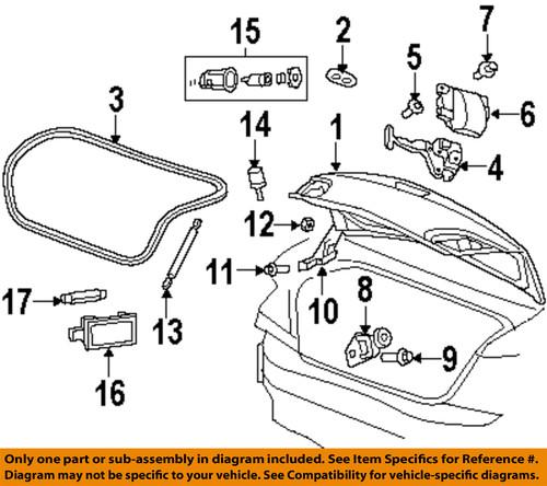 Dodge oem 5155715aa trunk lid-overslam bumper