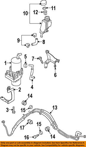 Mazda oem bp4l32682b power steering return hose/steering return hose