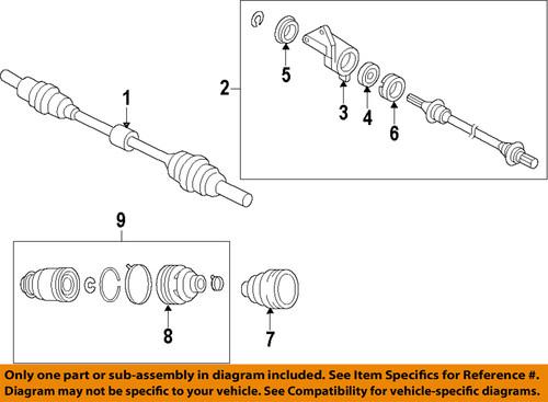 Mazda oem ga3925700a cv intermediate shaft/cv half-shaft