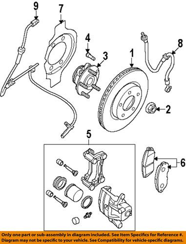 Nissan oem 402069n00a front brake rotor/disc/disc brake rotor