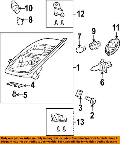 Toyota oem 8113047160 headlight-headlamp assembly