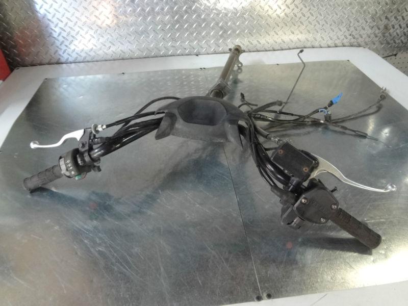 05 yamaha yfm660 yfm 660 grizzly hunter handlebars, steering column & master