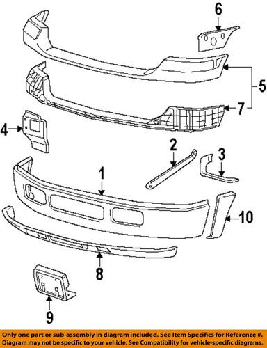 Ford oem 5c3z17b750aa front bumper-bumper bracket assembly