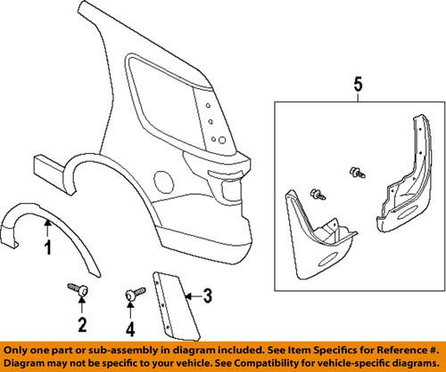 Ford oem bb5z16a550ba exterior-mud guard