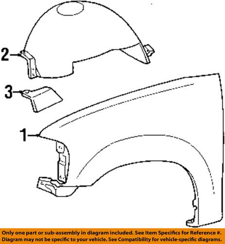 Ford oem 5l3z16006aa fender