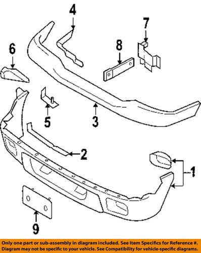 Ford oem 4l5z17626bab bumper cover