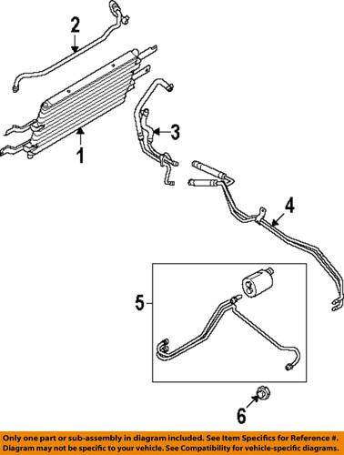 Ford oem 7c3z7c410a transmission oil cooler-tube