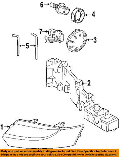 Saturn oem 15919400 headlight-headlamp assembly