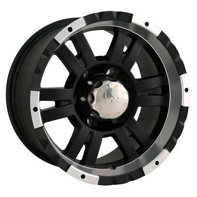 Ion alloy series 182 matte black wheel 15"x8" 5x4.75" bc set of 2