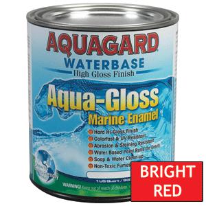 Brand new - aquagard aqua gloss waterbased enamel - 1qt - bright red - 80002