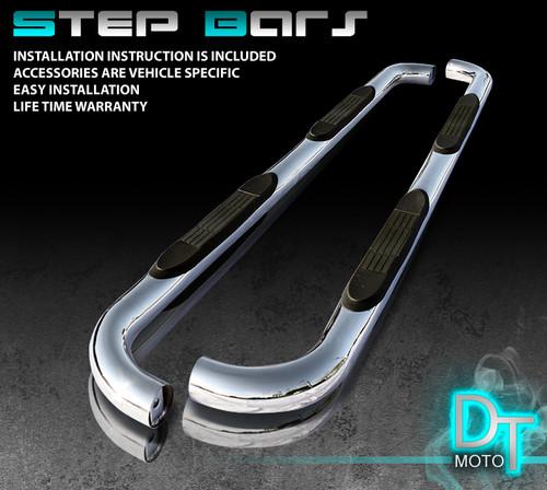 98-02 dodge ram 4dr quad cab t-304 stainless steel nerf side step bar board