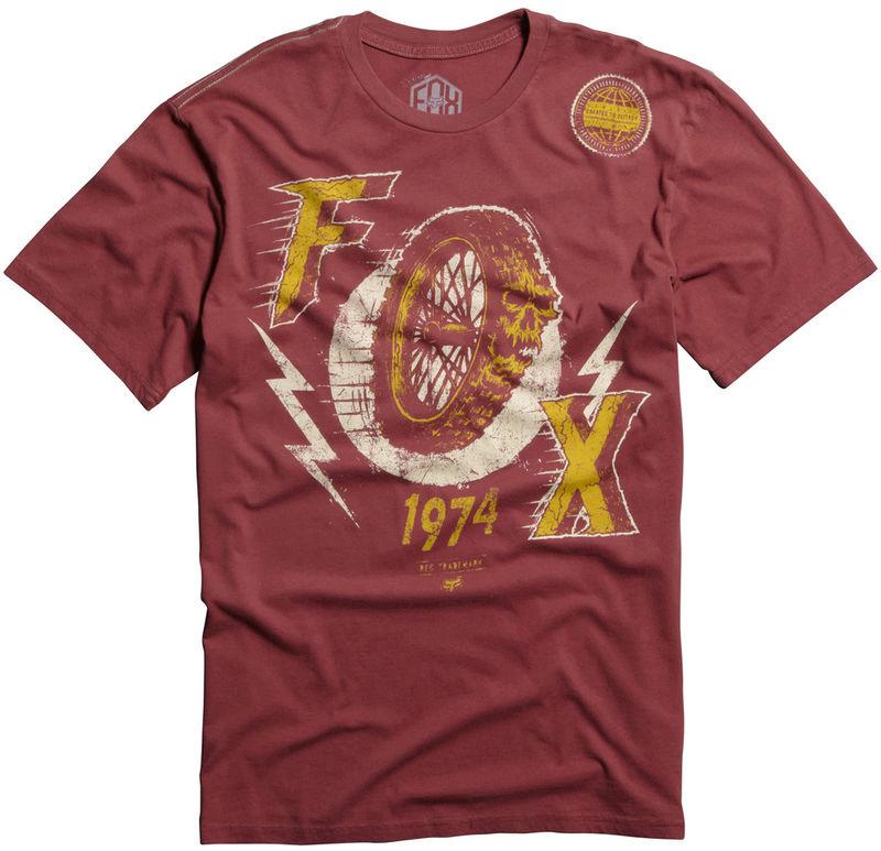 Fox zz moto pomegranate tee shirt t-shirt motocross t tshirt mx 2014