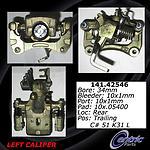 Centric parts 142.42546 rear left rebuilt caliper with pad