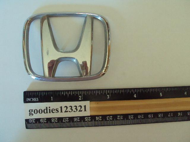 Honda chrome emblem 75701 used 3" x 2 1/2"