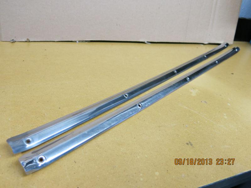 Porsche 911/912 aluminum door threshold trim - 1965-1966 - good originals