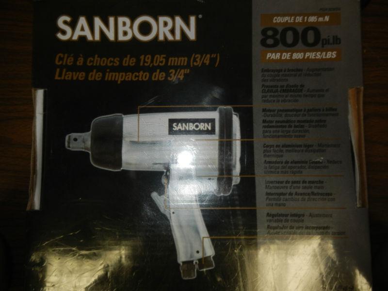 Sanborn p024-0251sn air impact wrench - 3/4" drive - 800 ft/lbs - 