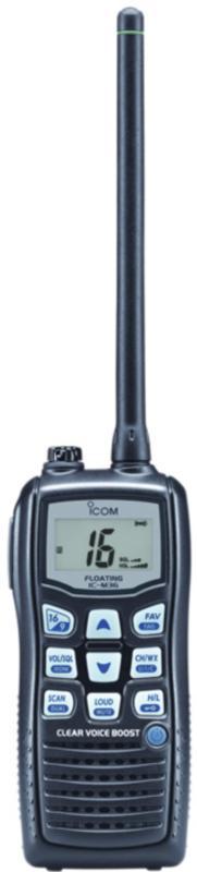 Icom handheld floating marine transceiver m36 01