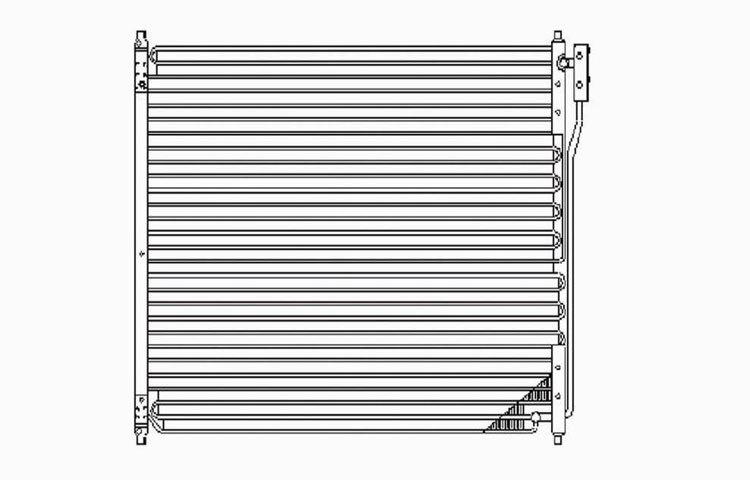 Replacement ac condenser 99-05 ford f250 99-05 f350 00-05 excursion 6c3z19712aa