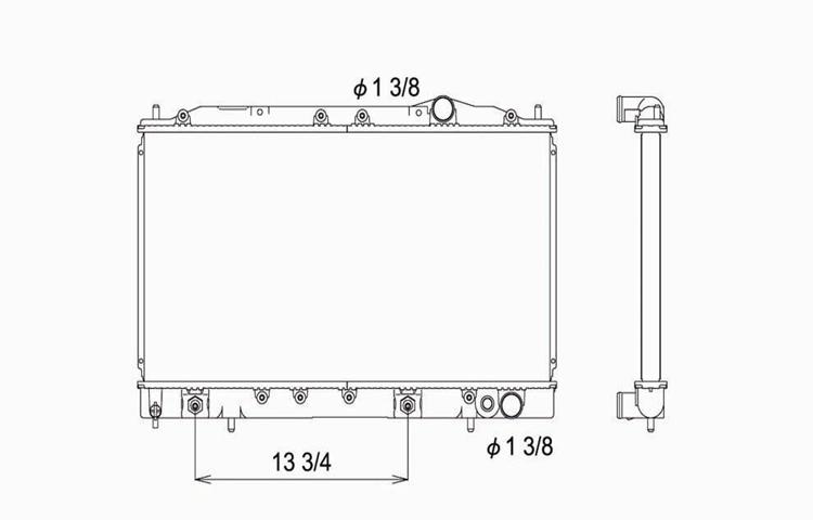Replacement radiator 1990-1994 mitsubishi eagle plymouth auto / man 1.8l 2.0l l4