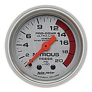 Auto meter 4328 ultra-lite nitrous 0-2000 psi 