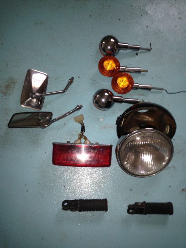 1981 yamaha xs 400 head light turn signal tail light mirrors motorcycle parts