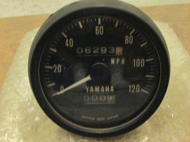 Yamaha 1970's era street bike speedometer - "good!"