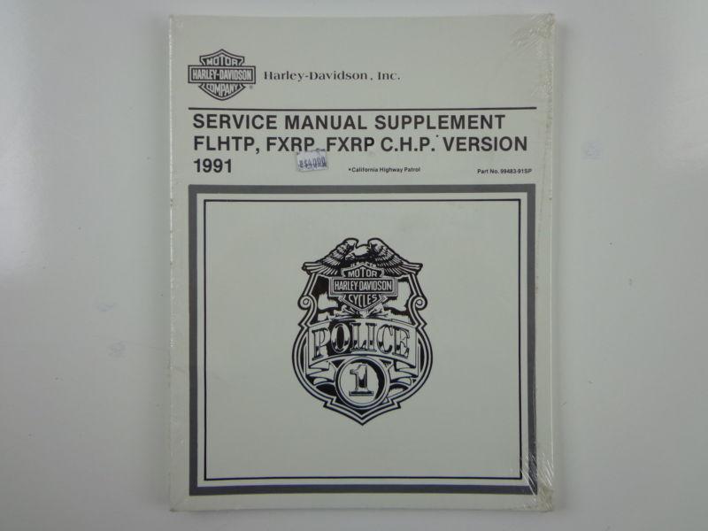 Harley davidson 1991 flhtp fxrp chp police supplement service manual 99483-91sp