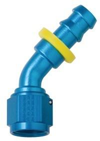 204512 fragola -12an blue push lock 45 degree bend race hose ends