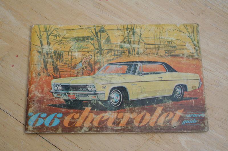 1966 chevrolet owner's guide manual book 